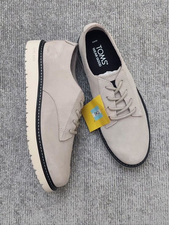 Toms Other - New Toms Navi Travel Lite Oxford Shoes Men's Size 9 Gray Suede